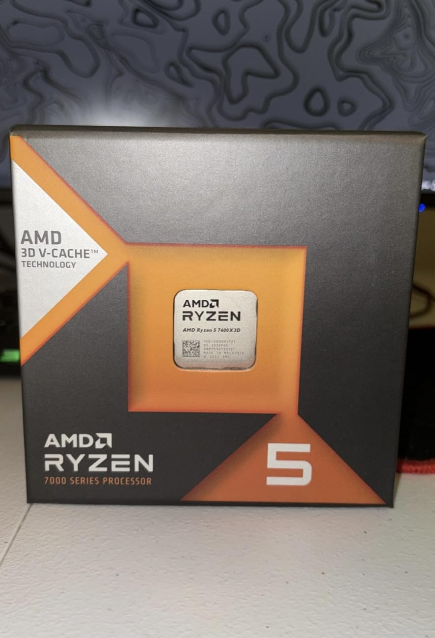AMD RYZEN 5 7600X3D Raphael AM5 4.1GHZ 6-CORE Boxed Processor - HEATSINK NOT Included customer photo 1
