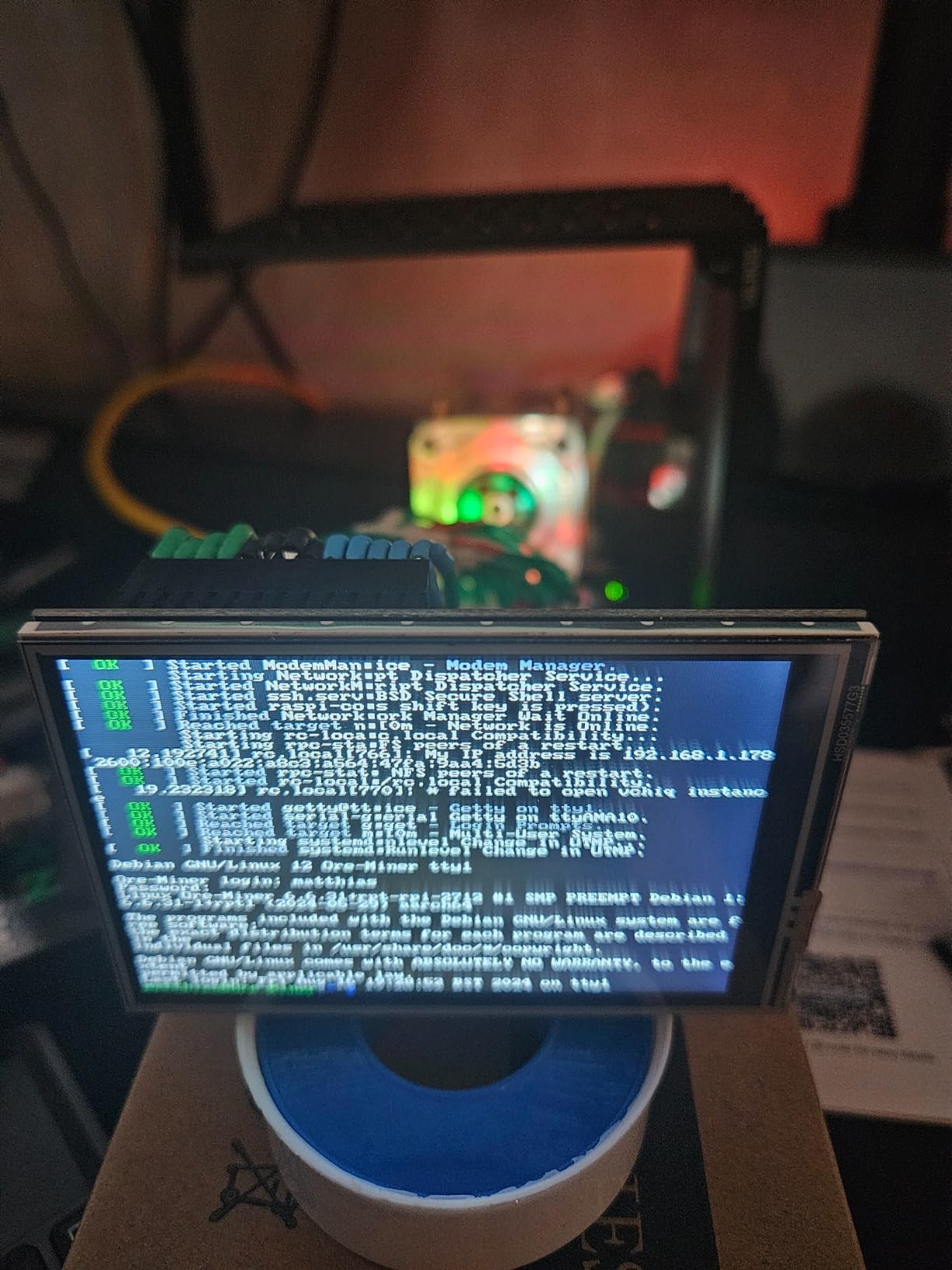 8.8 Inch Mini Monitor, 1920x480 Secondary Screen, PC Case Screen for Raspberry Pi, AIDA64 PC CPU GPU RAM Data Monitor customer photo 2