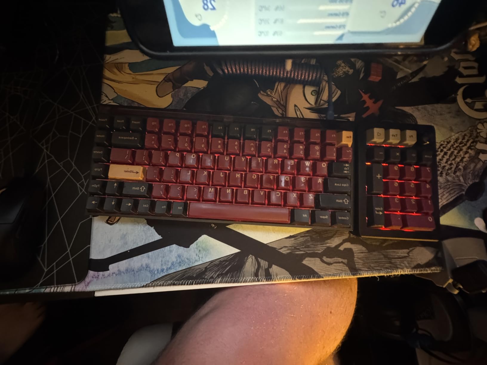 EPOMAKER EK21 VIA Gasket Number Pad w/ 1000mAh Battery, BT 5.0/2.4GHz/Wired | Hot-Swap Numpad with Aluminum Alloy knob, Programmable for Win/Mac/Gaming (Black Silver, Zebra Switch) customer photo 1