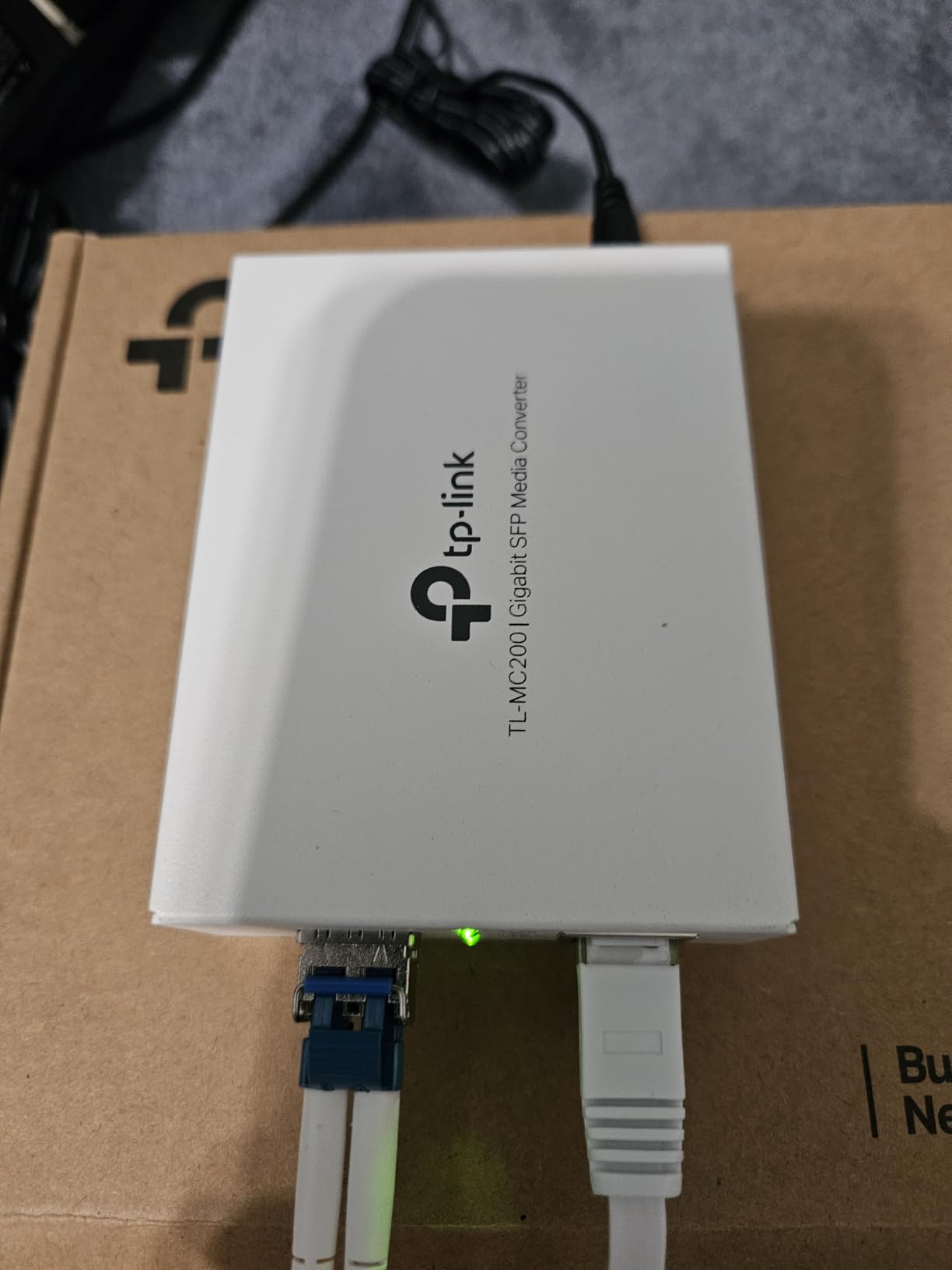 TP-Link TL-MC200, Gigabit SFP to RJ45 Fiber Media Converter | Fiber to Ethernet Converter, Plug and Play, Durable Metal Casing, Versatile Compatibility, Auto Negotiation, UL Certified customer photo 2