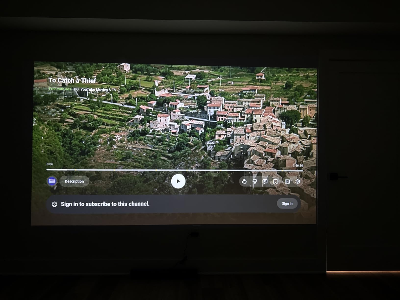 HAPPRUN 1500 ANSI Lumens Outdoor Projector with Official Google TV | 4K Supported, Dolby Audio, TOF Auto Focus & Auto Keystone, 10K+ Apps, WiFi 6, Bluetooth customer photo 1