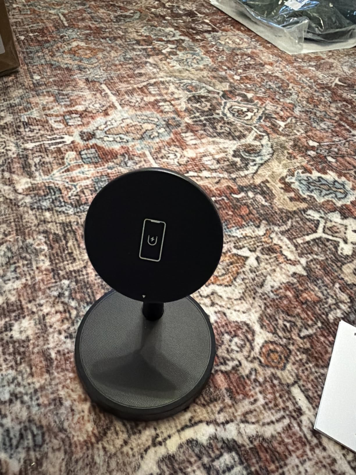 Magnetic Wireless Charger iPhone, 2 Pack 15W Fast Mag-Safe Charger Stand for iPhone 17/17 Air/17 Pro/17 Pro Max 16/15/14/13/12 Series, Wireless Charging Station for Pad/AirPods (Black) customer photo 2