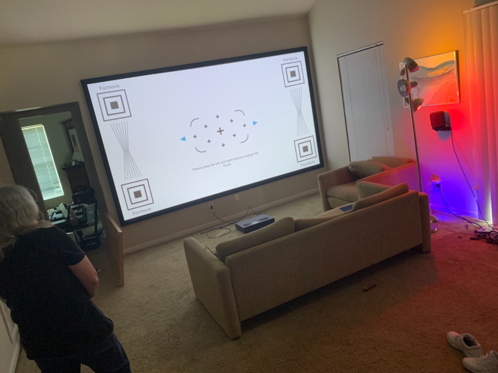 Nova Pro 4K Ultra Short Throw ALPD Laser Projector with Google TV customer photo 1