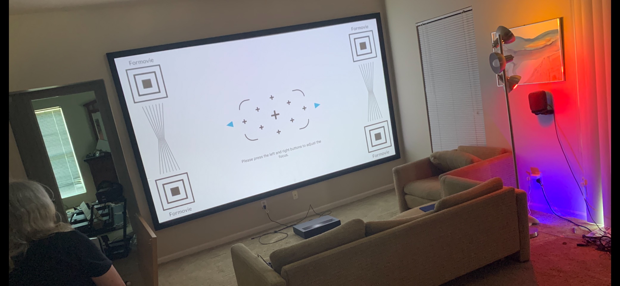 Nova Pro 4K Ultra Short Throw ALPD Laser Projector with Google TV customer photo 2