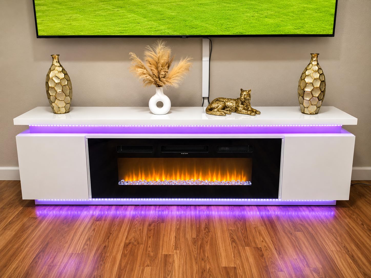 Lamtor Fireplace TV Stand with 40