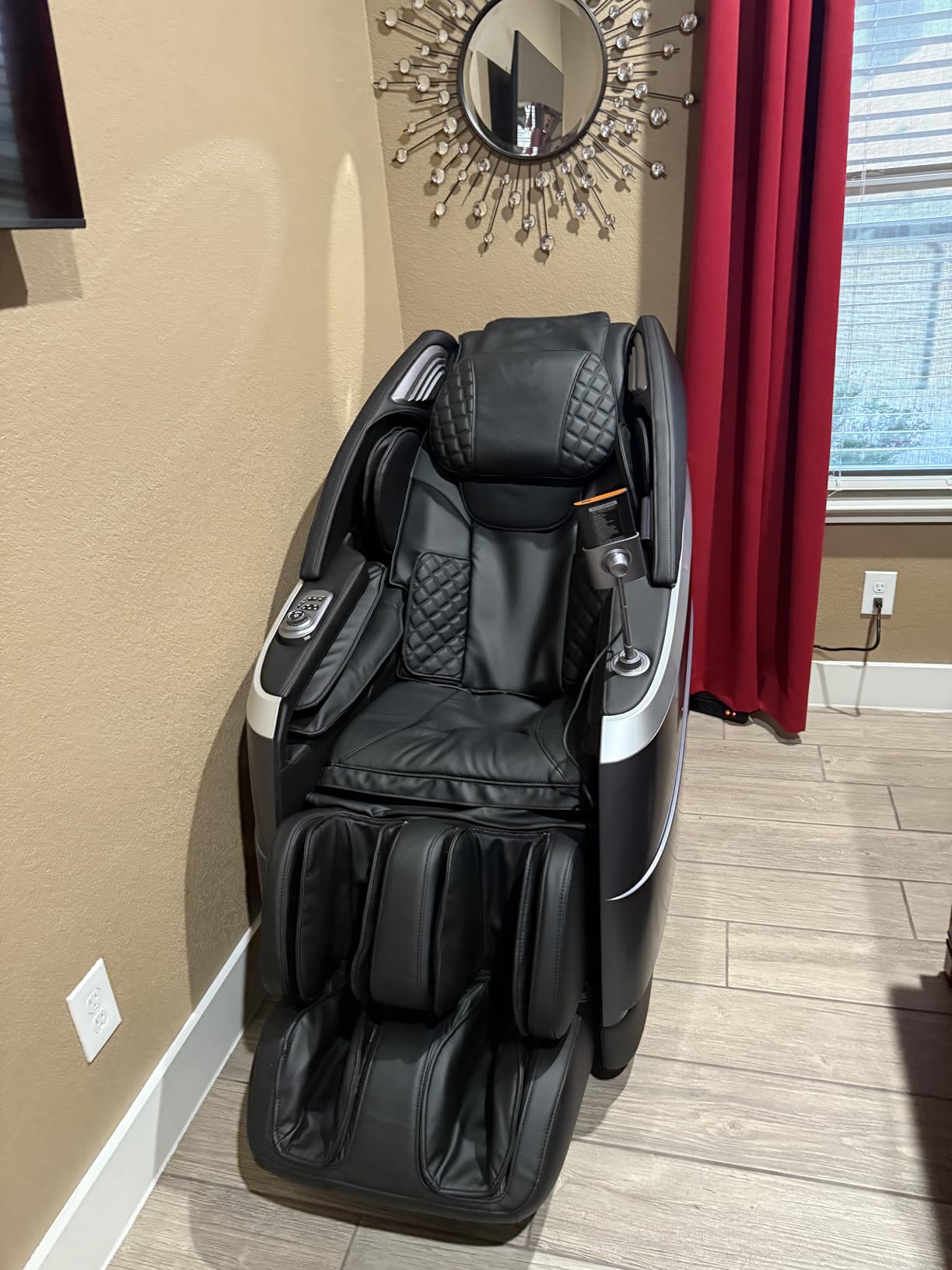HealthRelife 4D Massage Chair Full Body, 166° Flexible Track, 18 Modes, 11 Techniques, 36 Airbag Massage, with Yoga Stretch, Foot Massage, Zero Gravity Massage Recliner (Beige) customer photo 1
