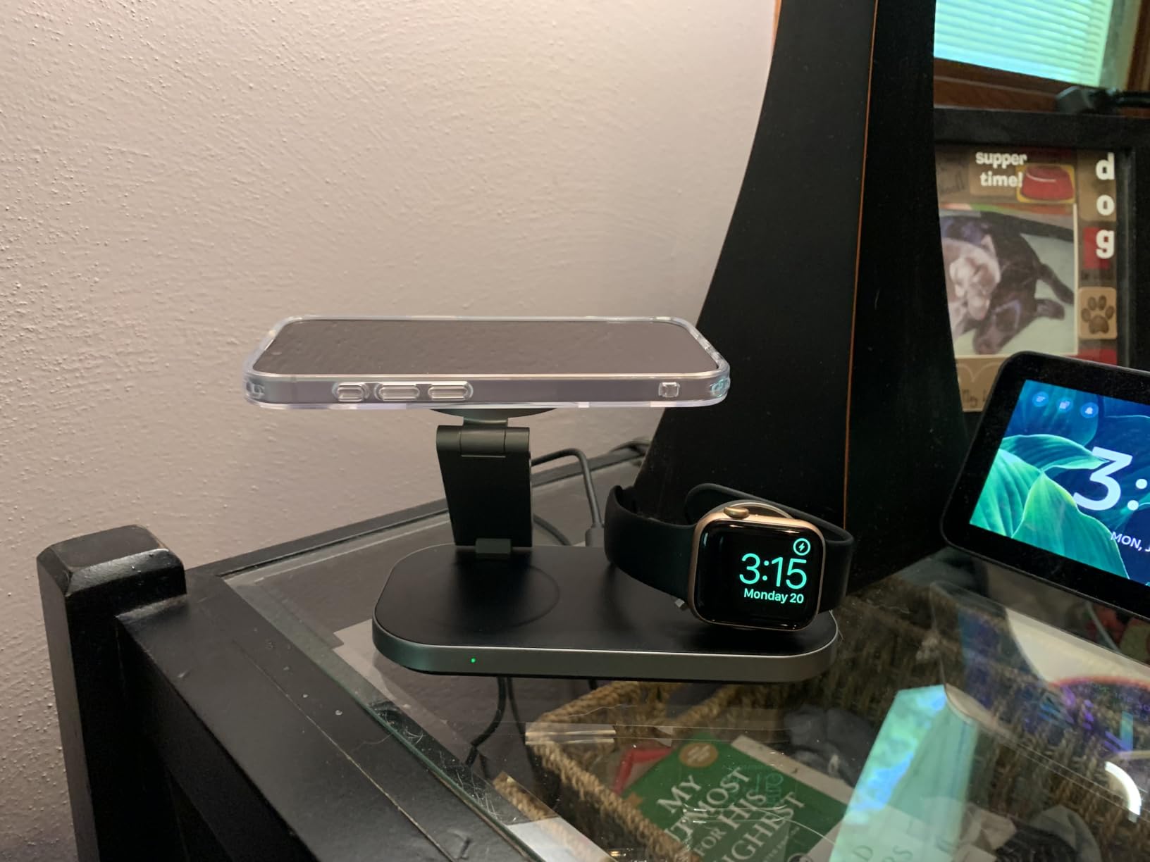 3-in-1 Charging Station for Apple Device, Qi2 25W Certified Magnetic Wireless Foldable Fast Charger Stand Compatible with MagSafe for iPhone 17e/17/16/15/14/13/12/Air Series, Apple Watch & AirPods customer photo 2