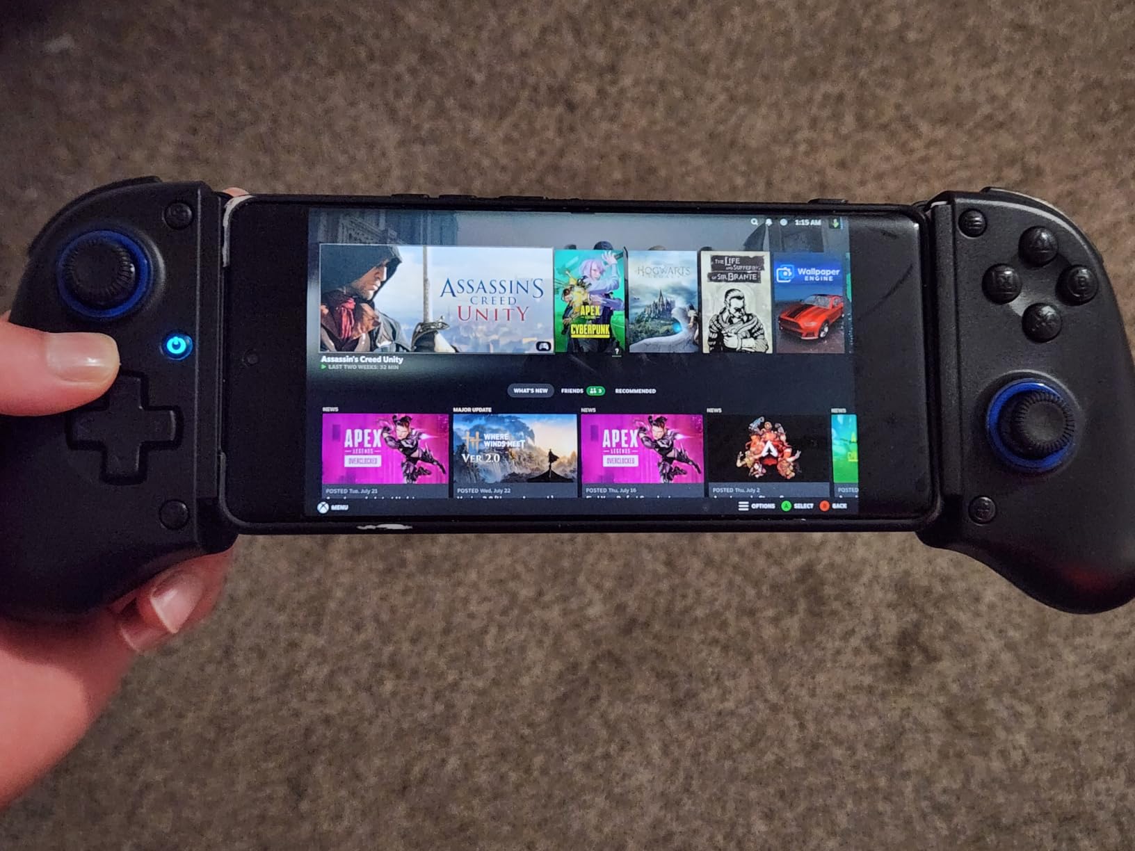 Bluetooth Mobile Game Controller for Nintendo Switch 2 & iOS & Android & Tablets, Wireless Gamepad Grip with Hall Effect Trigger Joystick, Ergonomic Phone Controller for iPhone, iPad Pro, Samsung customer photo 2