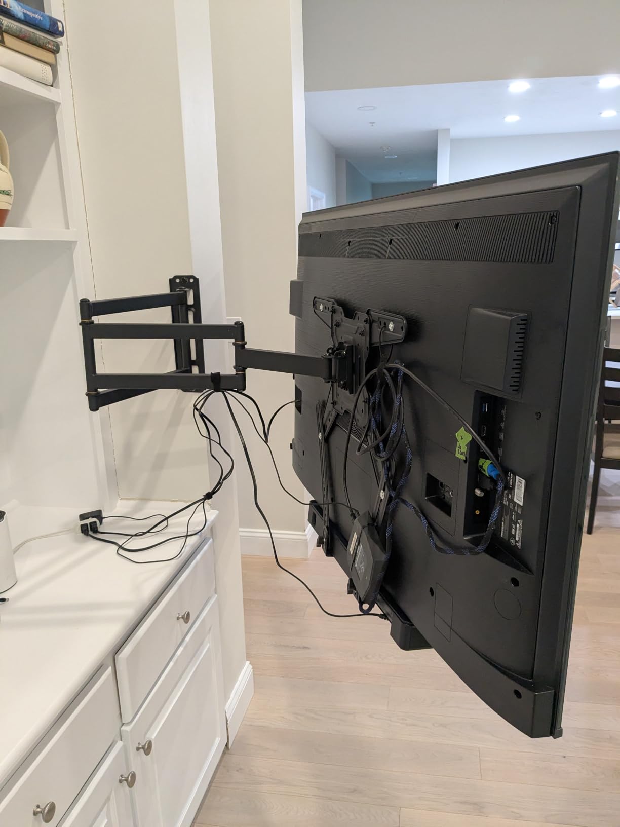 Heavy Duty TV Wall Mount with Extra Long Extendable Arm for 60-110 Inch TVs | Full Motion Bracket with Corner Swivel and Tilt, Holds Up to 275lbs, Max VESA 800x600mm, Fits 24 inch Studs, Wide Compatibility customer photo 1