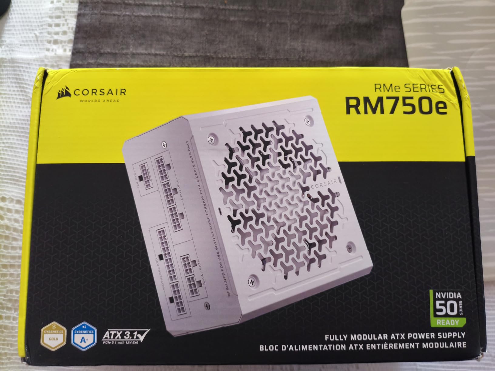 CORSAIR RM750e ATX 3.1 PCIe 5.1 Ready 750W Power Supply – Black customer photo 2