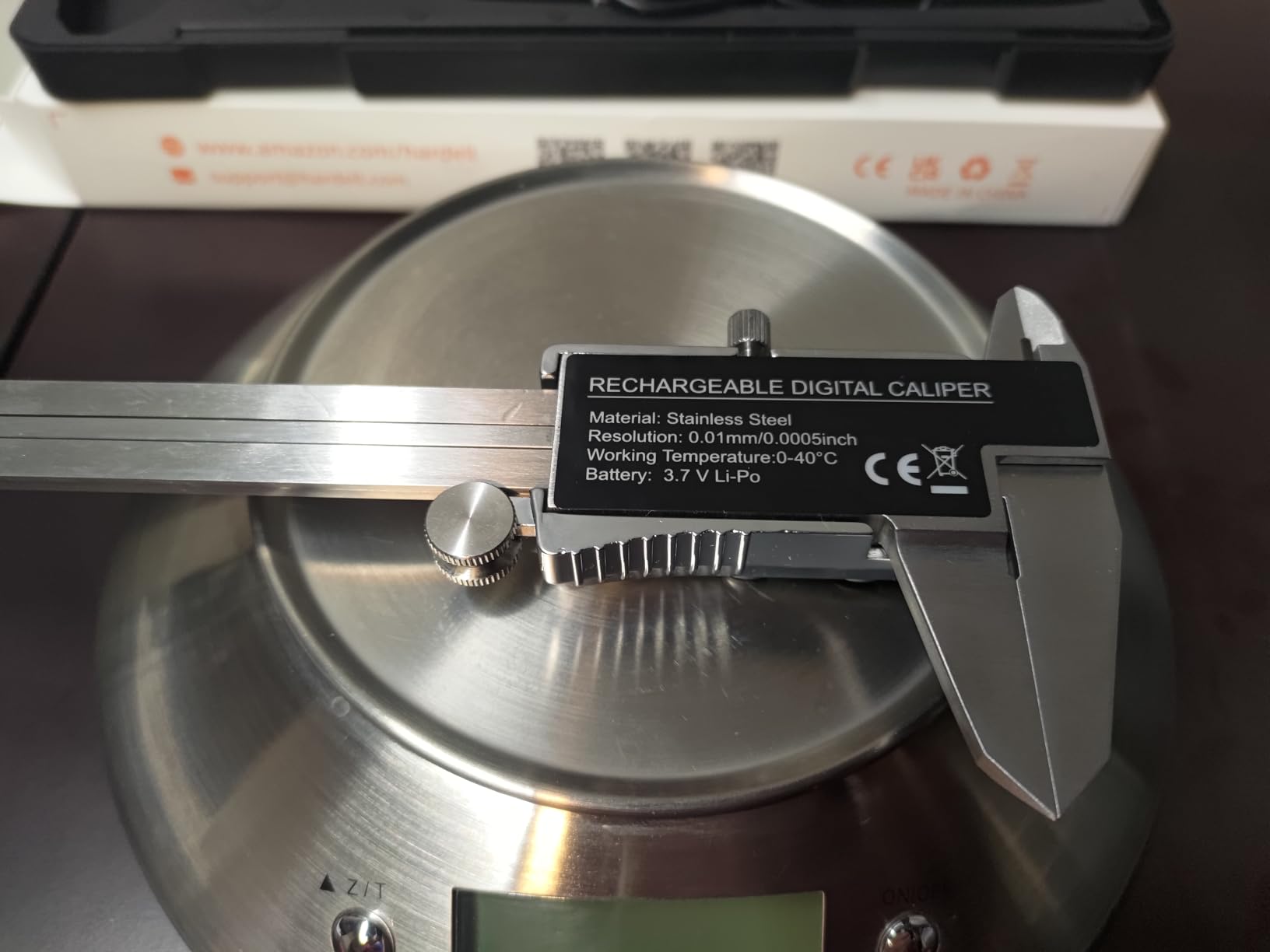 HARDELL Digital Caliper 6 Inch, Rechargeable All Metal W/Backlight Screen customer photo 1