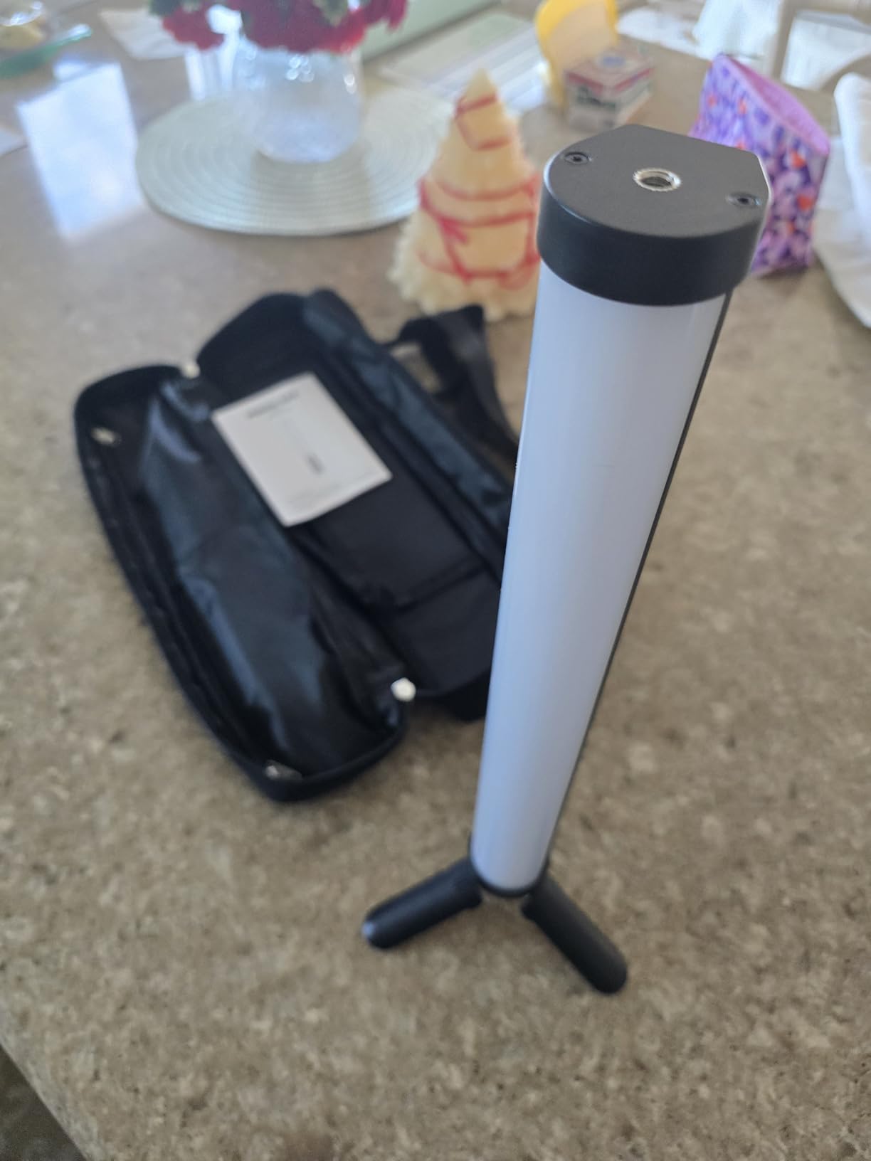 PHOTOOLEX Magnetic Light Wand, 360° RGB Tube Light, LED Video Light Stick | 10W/Full Color/CRI 96+/TLCI 97+/2500K-9900K/21 Scenes/Handheld/5200mAh, for Studio Photography Vlog Recording Streaming customer photo 2