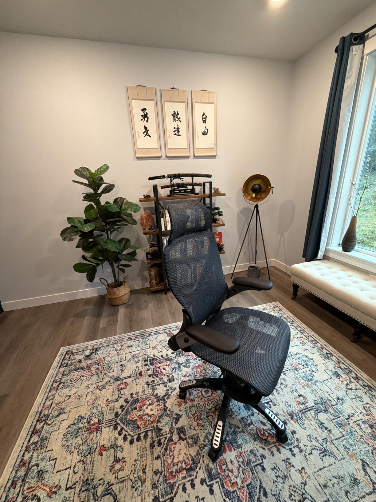 HUANUO Ergonomic Office Chair, High Back Computer Desk Chair with Adjustable Lumbar Support and Headrest, Comfy Gaming Chair with 3D Armrests, Home Office Rolling Chair, Max Load 300 lbs customer photo 2