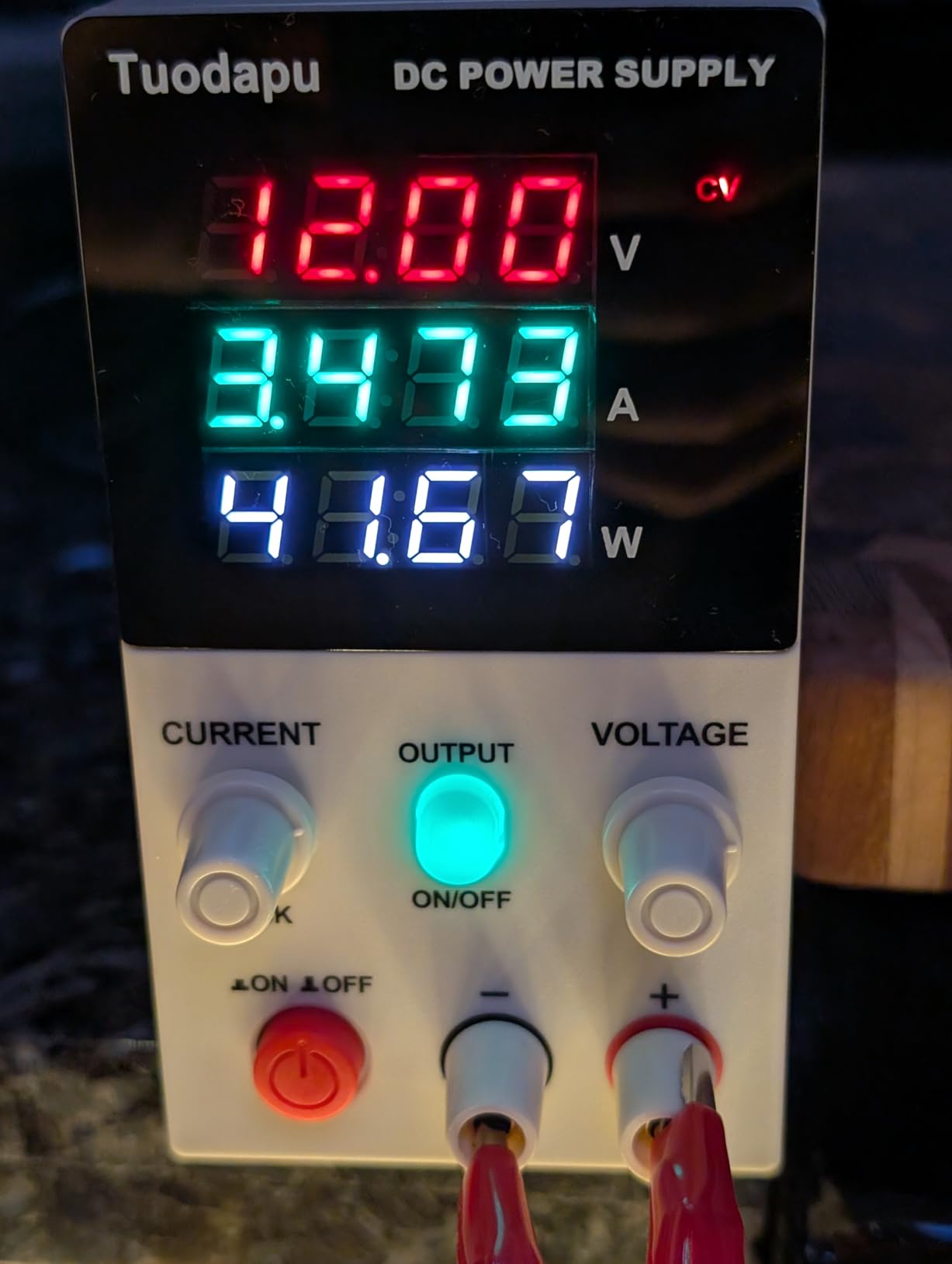 Adjustable DC Power Supply Variable Bench with Regulated Voltage Output - Programmable Switching for Lab, Electronics, Ham Radio, Electroplating - AC to DC Converter with Digital Display (32V 10A) customer photo 2