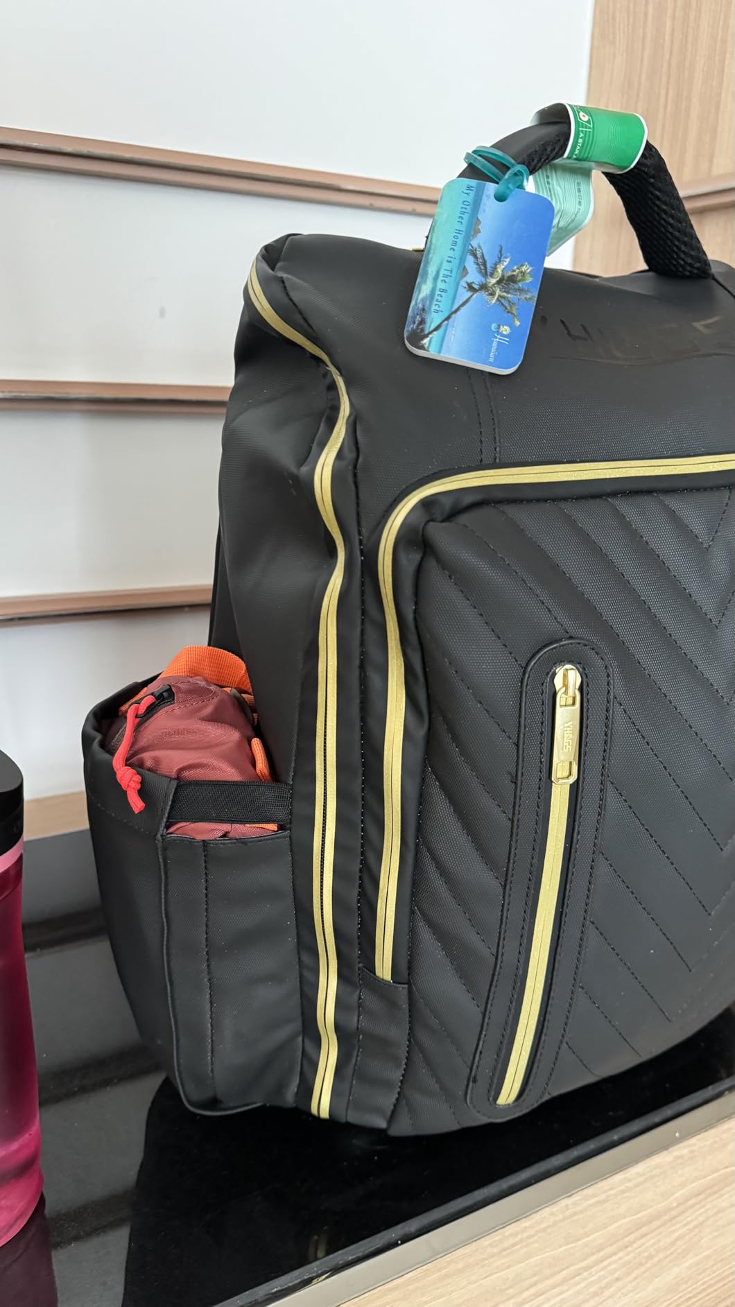 Rolling Backpack Waterproof Commuter Backpack with Wheels for Business, Laptop Compartment for 17.3-Inch Laptop, Wheeled Carry-On Bag for Adults customer photo 1