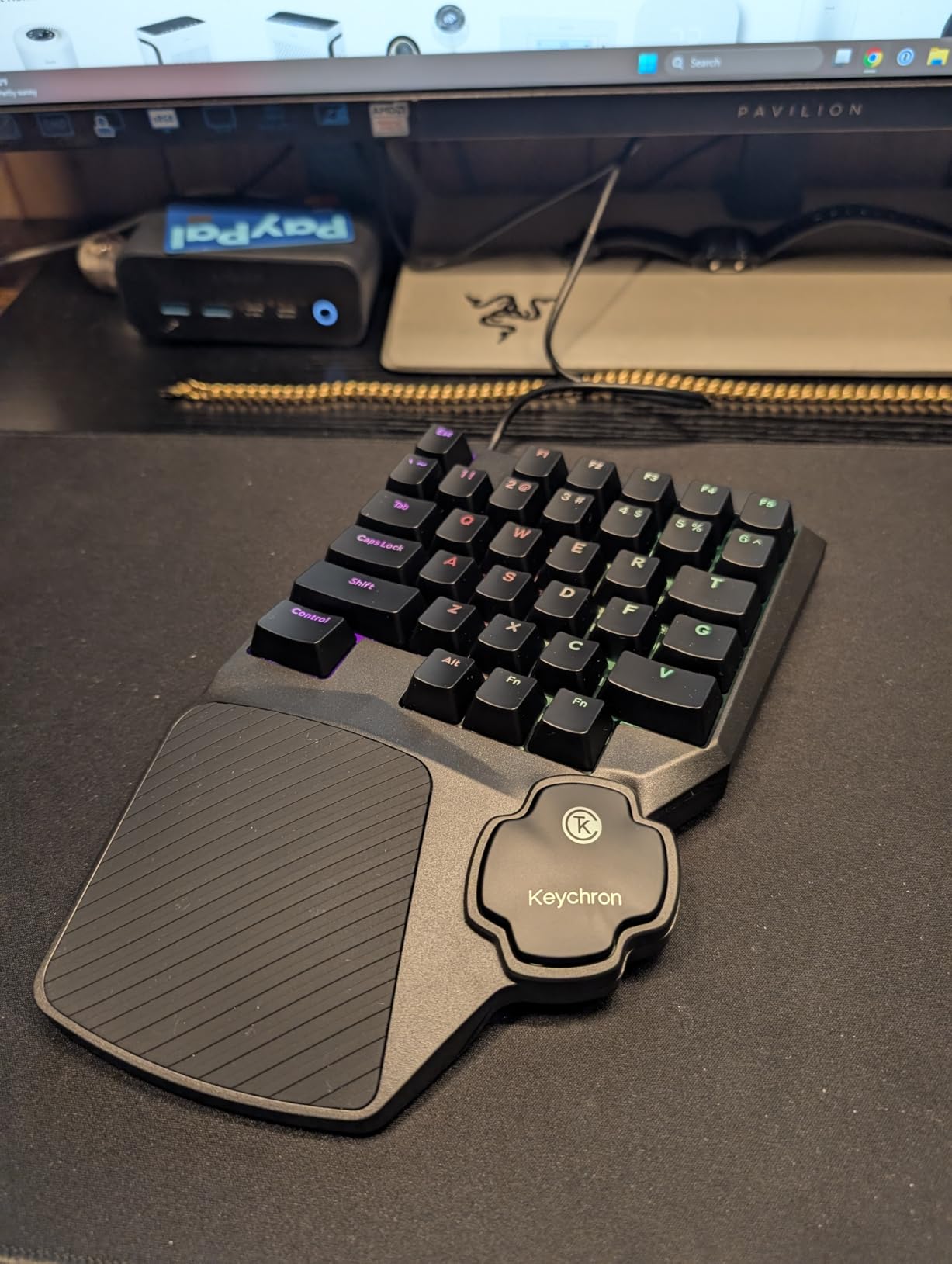 Keychron C0 HE 8K Wired One-Handed Gaming Keypad, Rapid Trigger Hall Effect Magnetic Switches, 35 Programmable Keys, Per-Key RGB Lighting, Web-Based Configurator customer photo 1