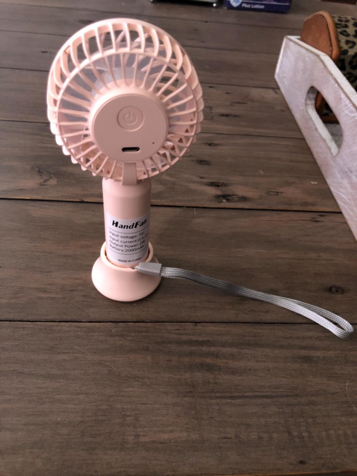 MORECORE Portable Handheld Fan with Ice Cooler, [Instant Chill to 50℉], Gifts for Men Mom Women Grandma Girl Her Hot Flash, 5000mAh Portable Cooling Fan, Camping/Cruise/Travel Essentials 2026 customer photo 1