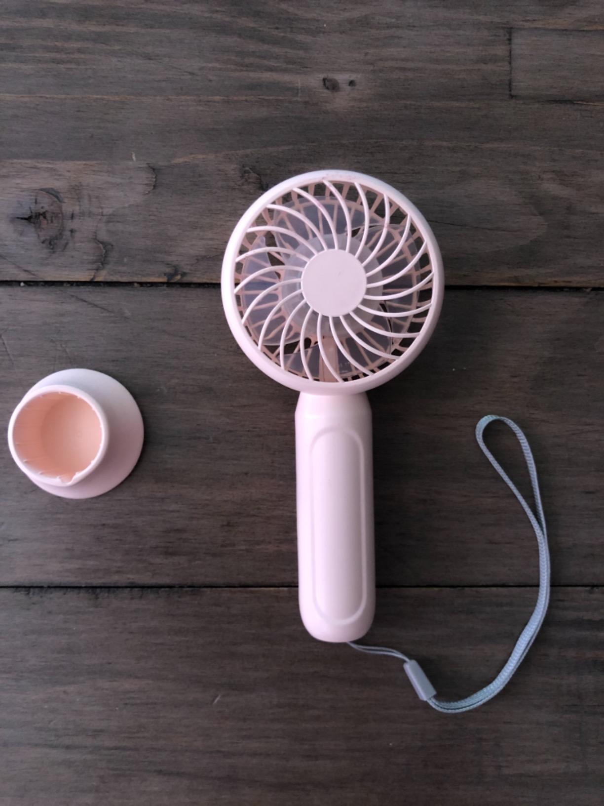 MORECORE Portable Handheld Fan with Ice Cooler, [Instant Chill to 50℉], Gifts for Men Mom Women Grandma Girl Her Hot Flash, 5000mAh Portable Cooling Fan, Camping/Cruise/Travel Essentials 2026 customer photo 2