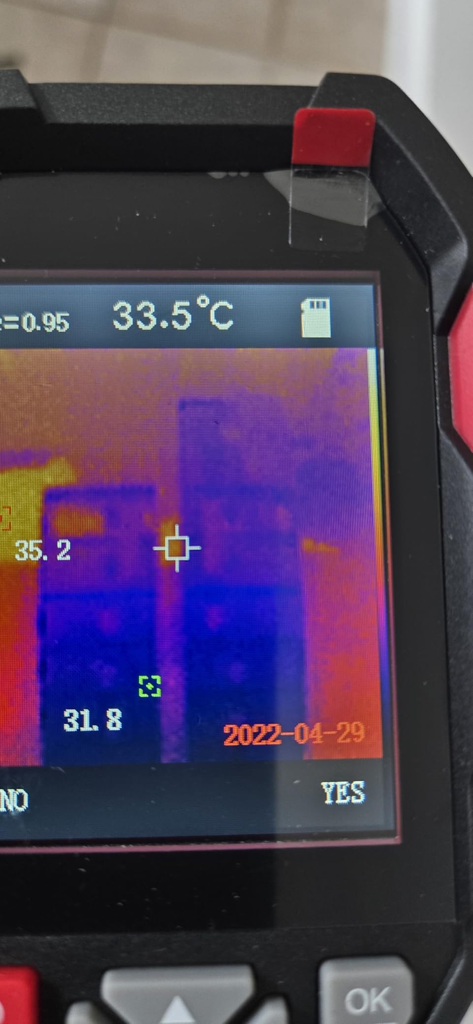 HABOTEST HT821A Thermal Imager, 240x240 Infrared Resolution, Handheld Thermal Camera, -4℉ to 1022℉ Temp Range, with Temperature Alarm, Ideal for HVAC/Electrical Troubleshooting & Home Inspection customer photo 2