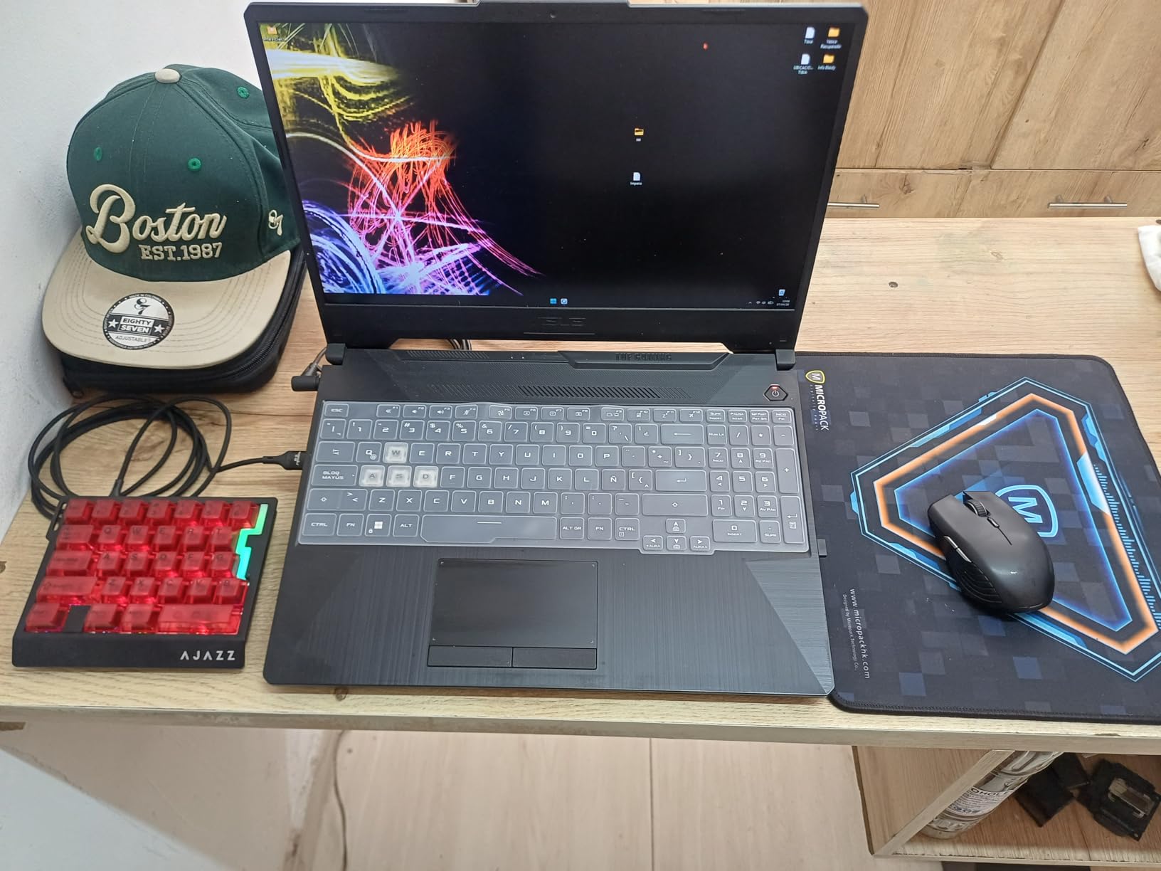 MechLands AJAZZ AK029 One Handed Gaming Keyboard, 8Khz Polling, 29 Keys Rapid Fast Wired Keyboard, SOCD & DKS, Magnetic Switch, Adjustable Actuation, RGB Backlits, Aluminum Plate (White Blue) customer photo 1