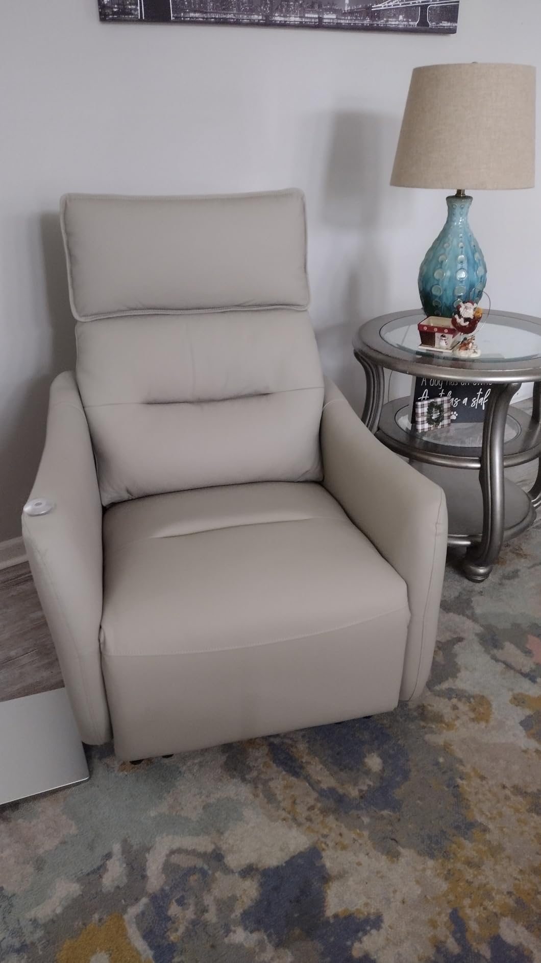 FLEXISPOT XL31-XL Oversized Power Lift Recliner for Elderly, 400 Lbs Heavy Duty Lay Flat Lift Chair with Extra Wide 27-inch Seat, Massage & Heat, Dual Motor Electric Recliner for Living Room, Dark-Grey customer photo 2