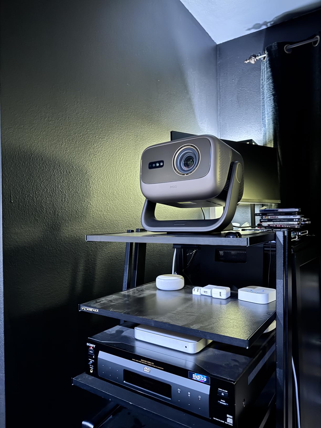 JMGO N3 Ultimate 4K Triple Laser Projector, 5800 ISO Lumens | 3-in-1 Lens Shift, Optical Zoom, AI Gimbal, 20000:1 Contrast, 1ms Low Latency, VRR & ALLM, Dolby Vision Home Theater customer photo 2
