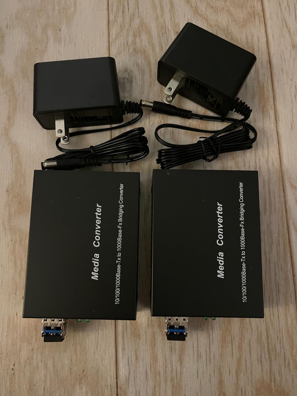 A Pair of Gigabit Fiber Media Converter with 2 Packs Gigabit SFP LC Modules 20KM Single-Mode, 1.25G/s Fiber to Ethernet Converter, Gigabit SFP to RJ45 10/100/1000M, SMF, 1310nm customer photo 2