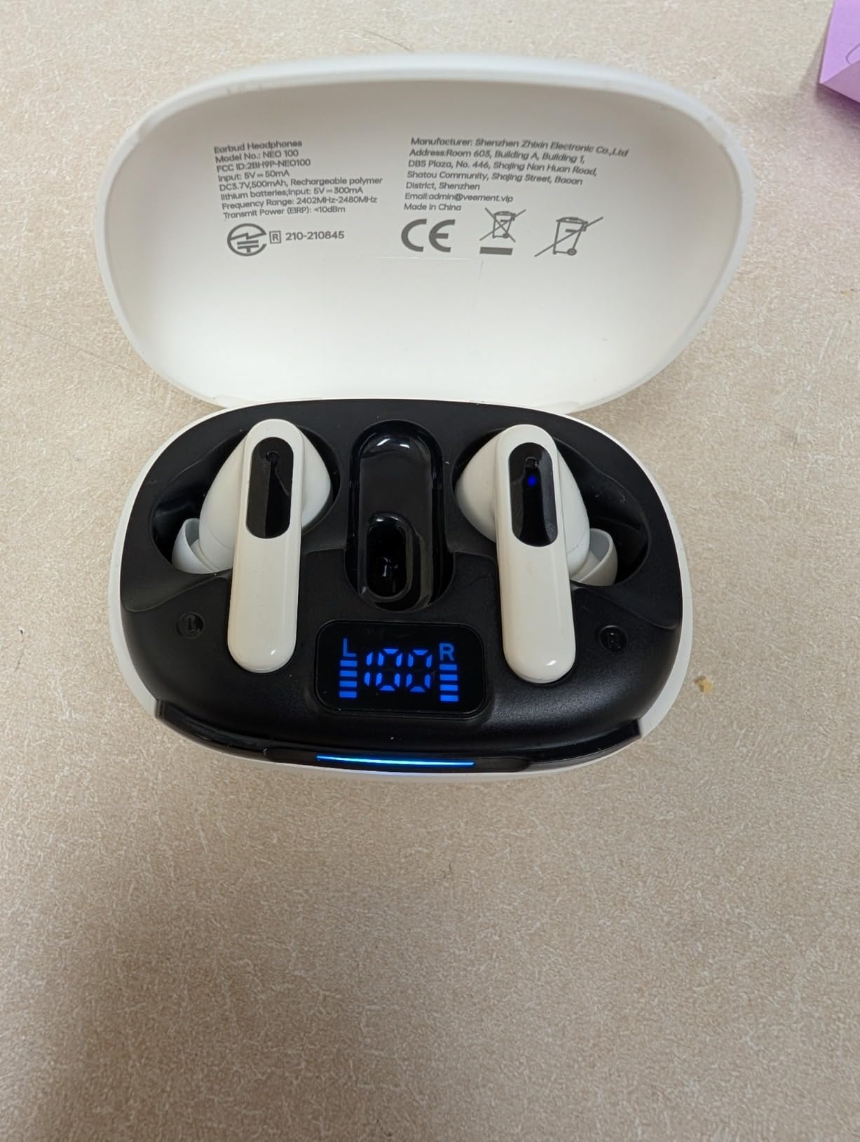 RYR Wireless Gaming Earbuds with Noise Cancelling Mic, 2.4Ghz & Bluetooth | 20ms Low Latency, LED Display, 36H Playtime for Meta Quest 3/2, PS5, PS4, VR, Switch, Steam Deck, PC, Phone customer photo 2