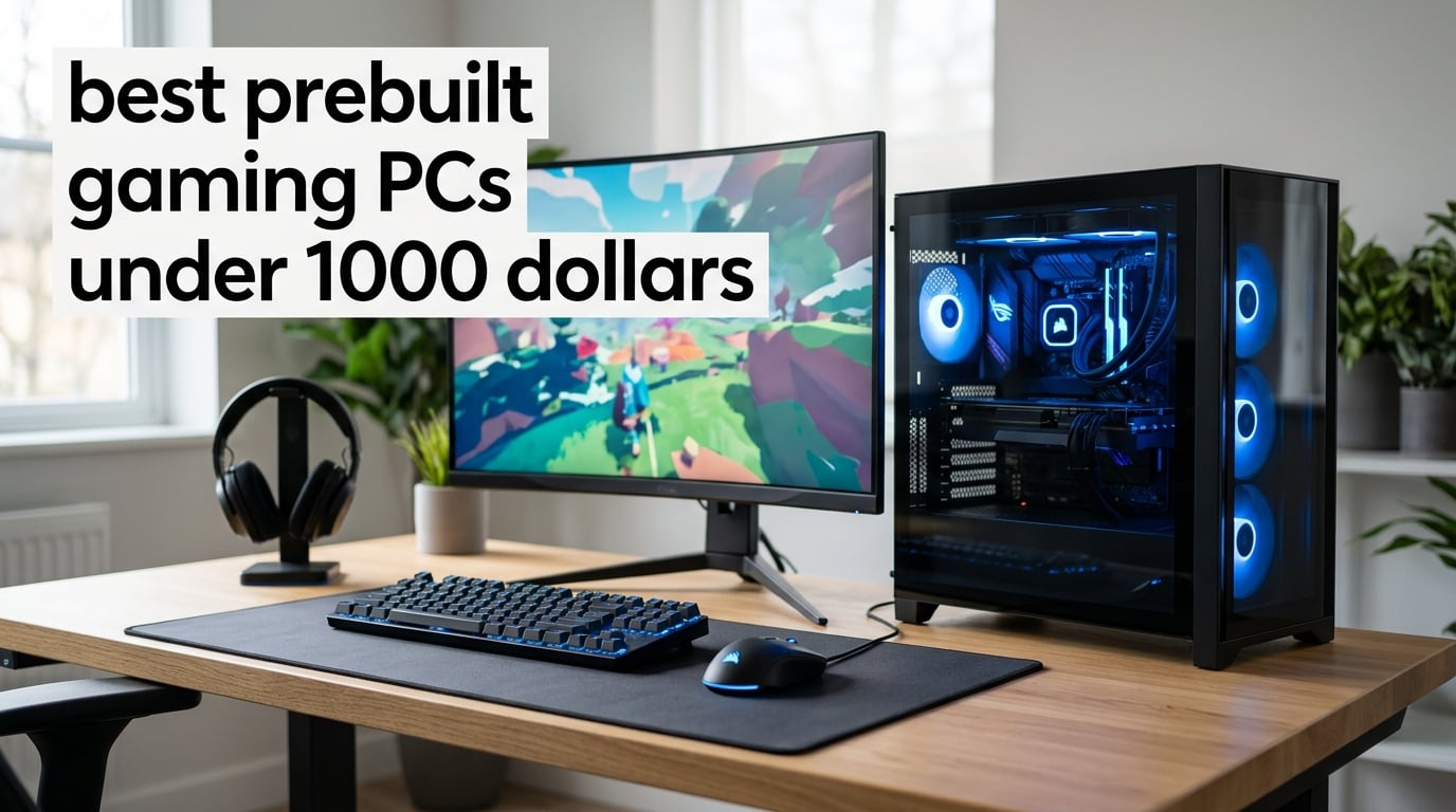 best prebuilt gaming PCs under 1000 dollars