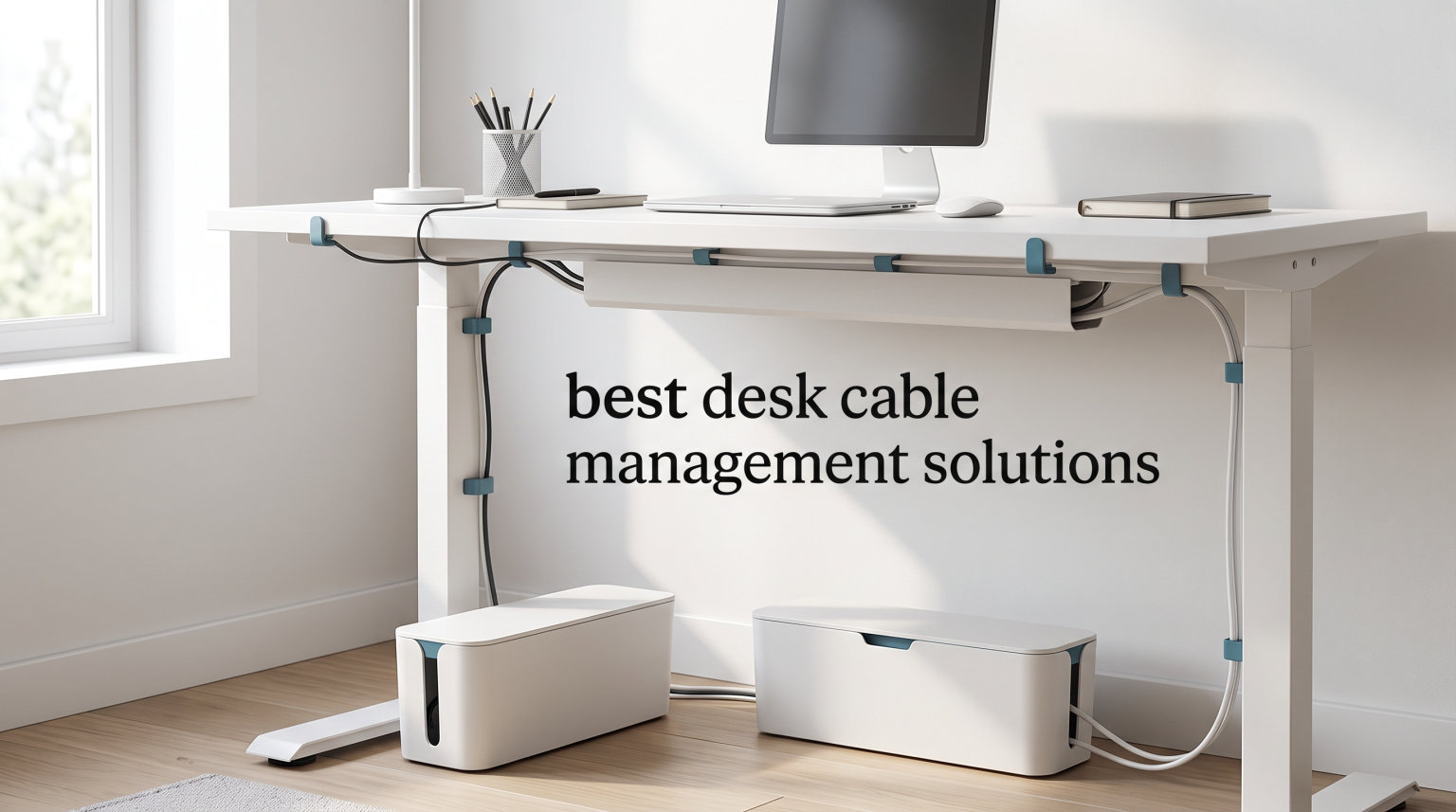 best desk cable management solutions