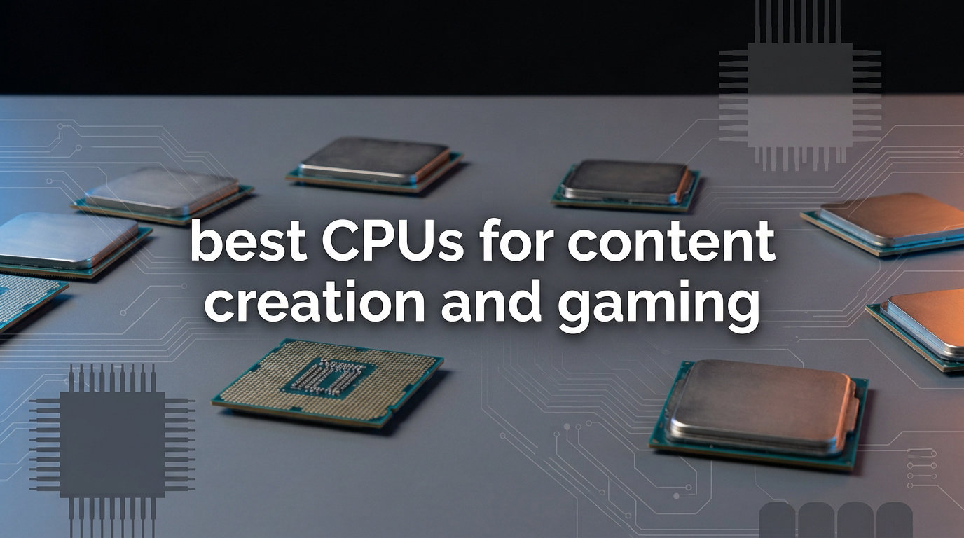 best CPUs for content creation and gaming
