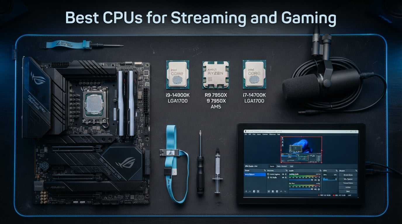 best CPUs for streaming and gaming