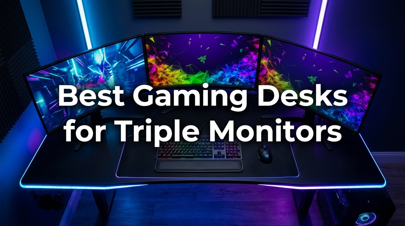 best gaming desks for triple monitors