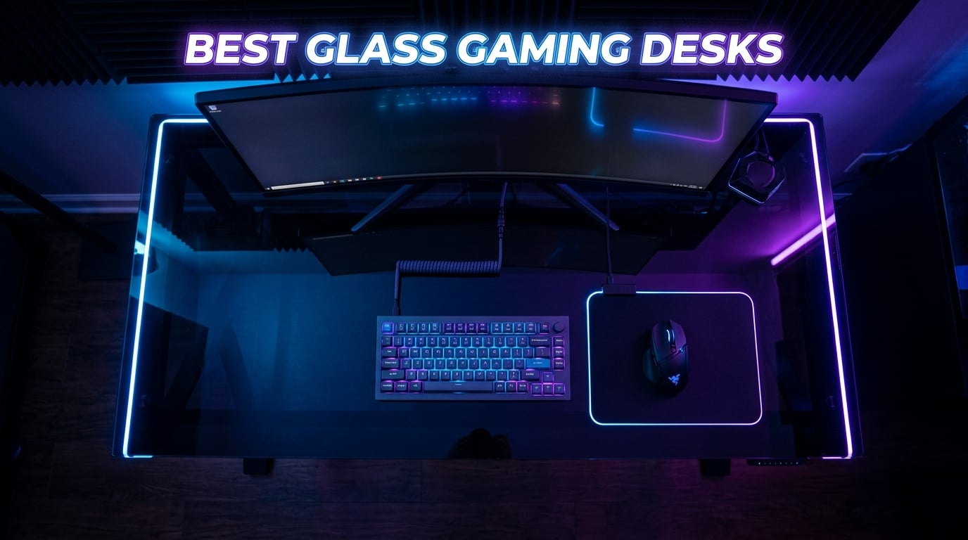 best glass gaming desks