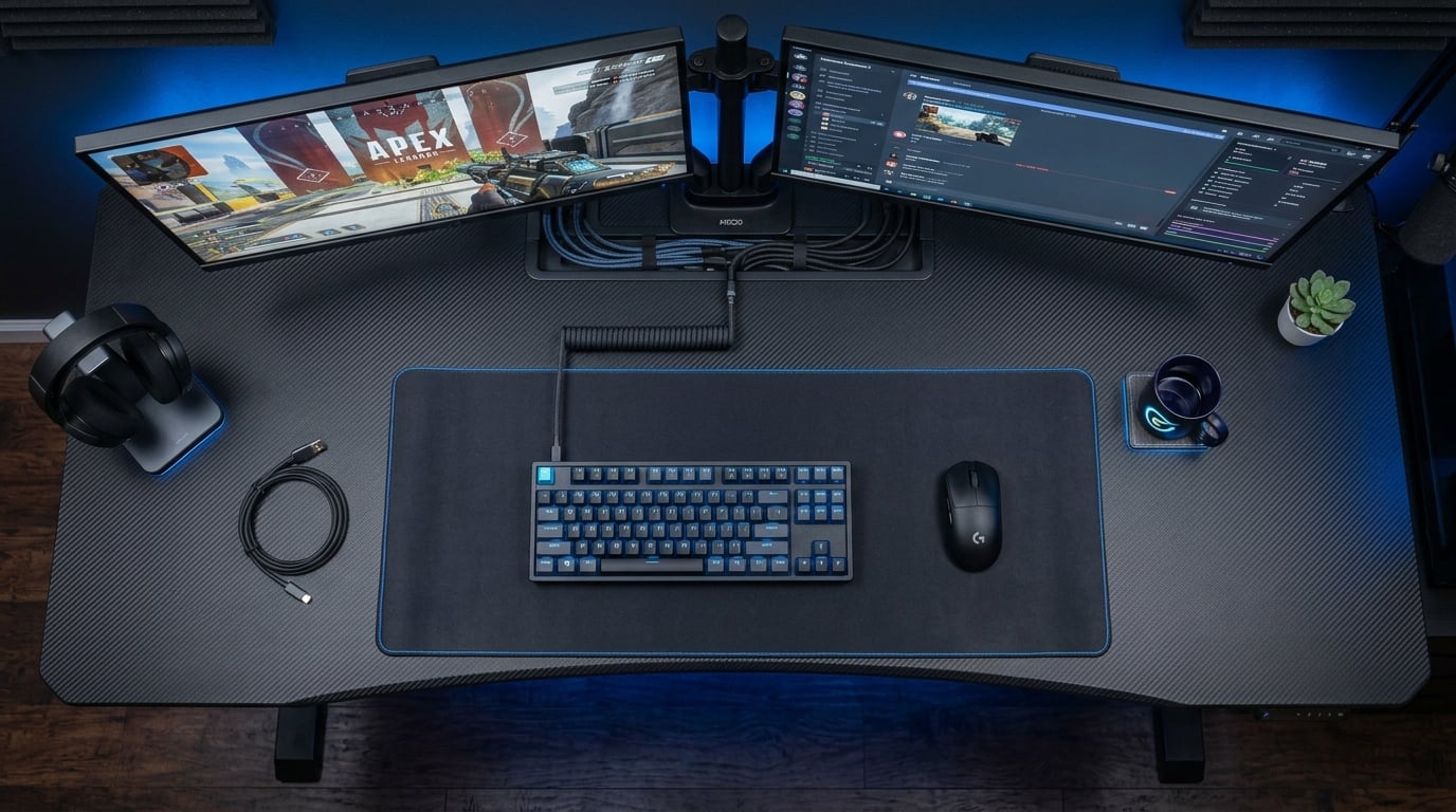 best gaming desks for dual monitors