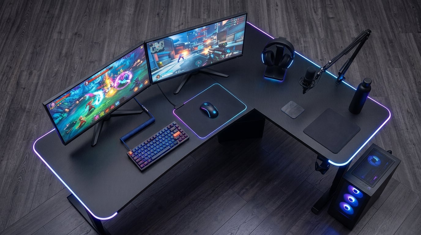 best L-shaped gaming desks