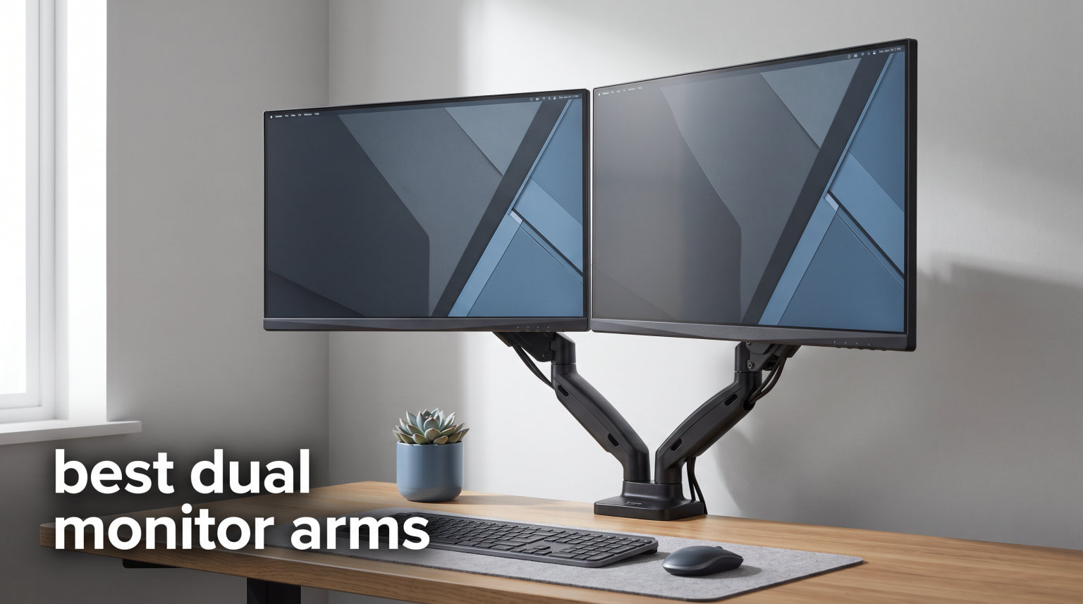 best dual monitor arms