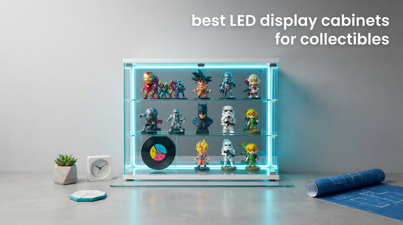 best LED display cabinets for collectibles