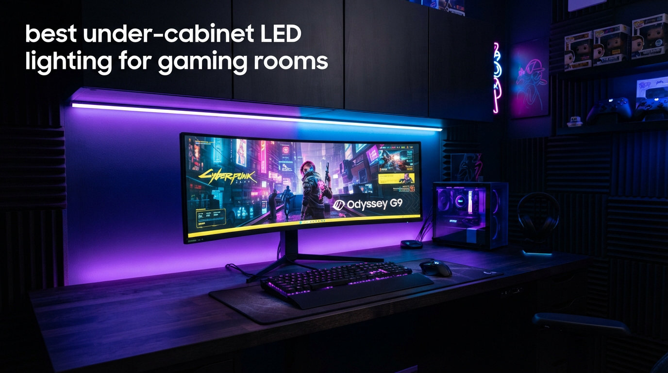 best under-cabinet LED lighting for gaming rooms