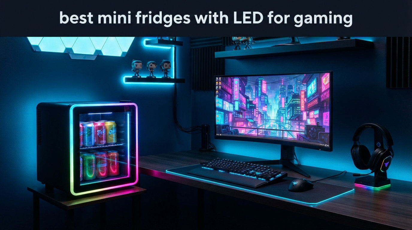 best mini fridges with LED for gaming