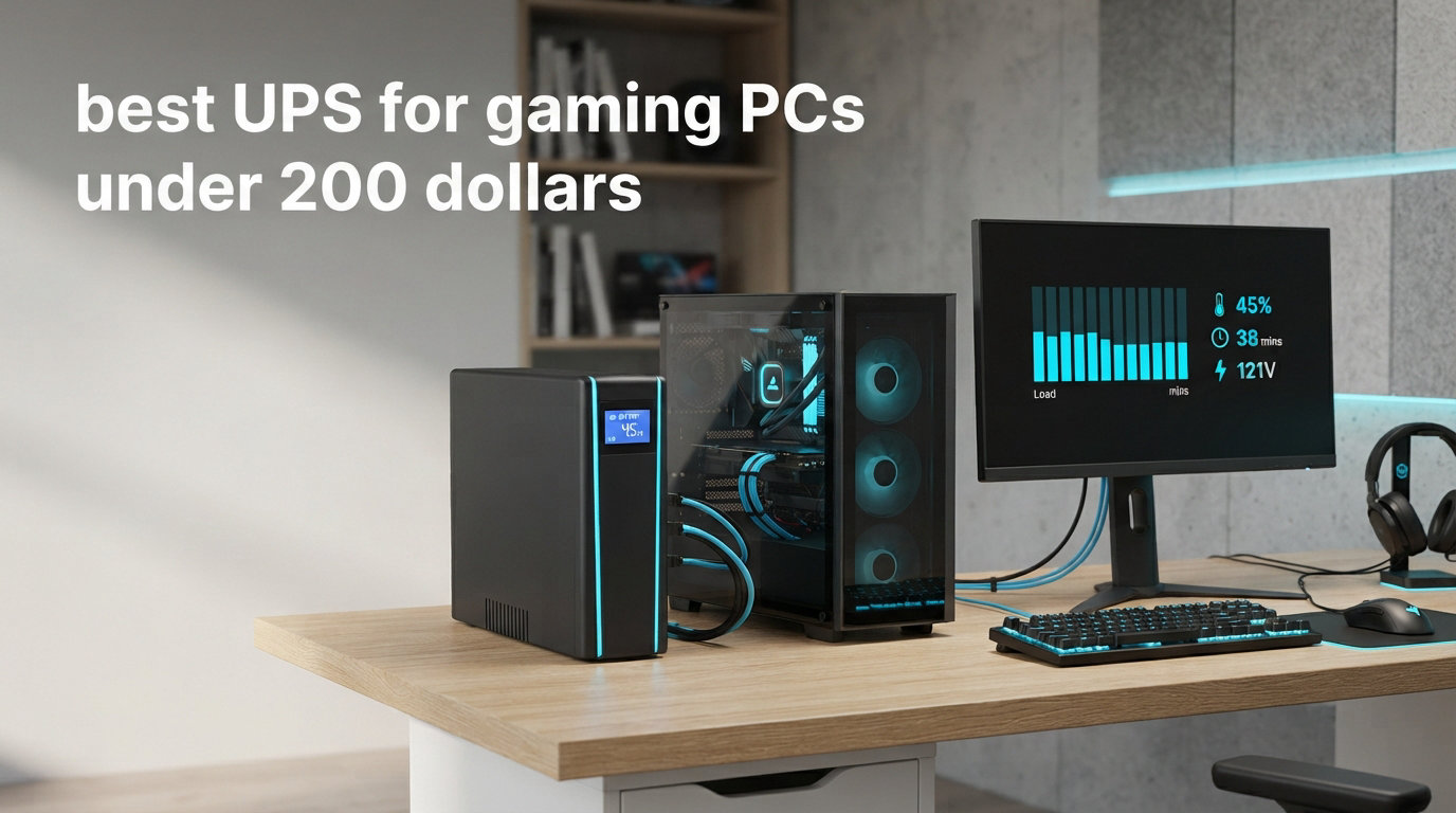 best UPS for gaming PCs under 200 dollars