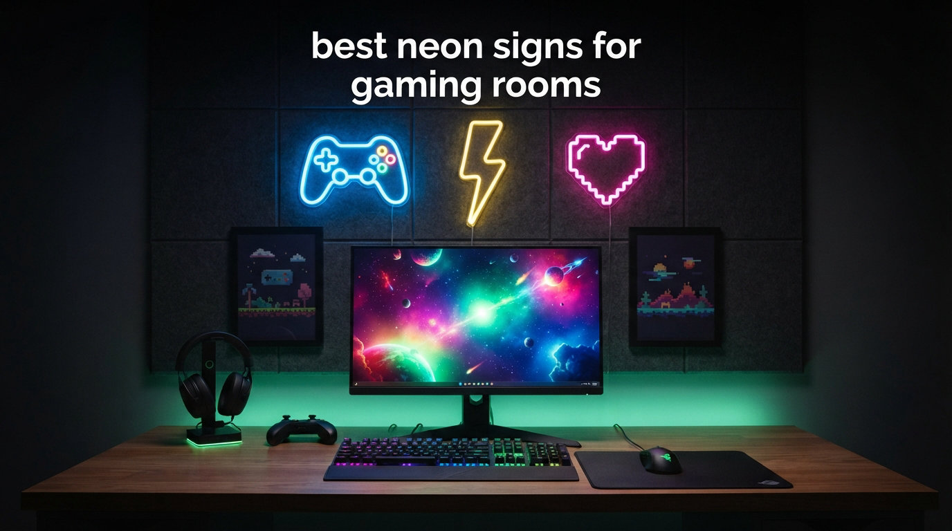 best neon signs for gaming rooms