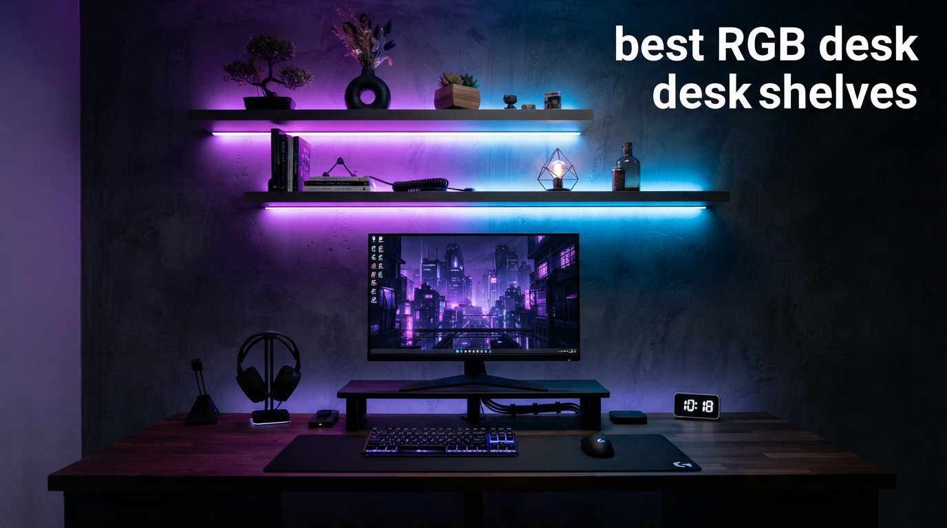 best RGB desk shelves