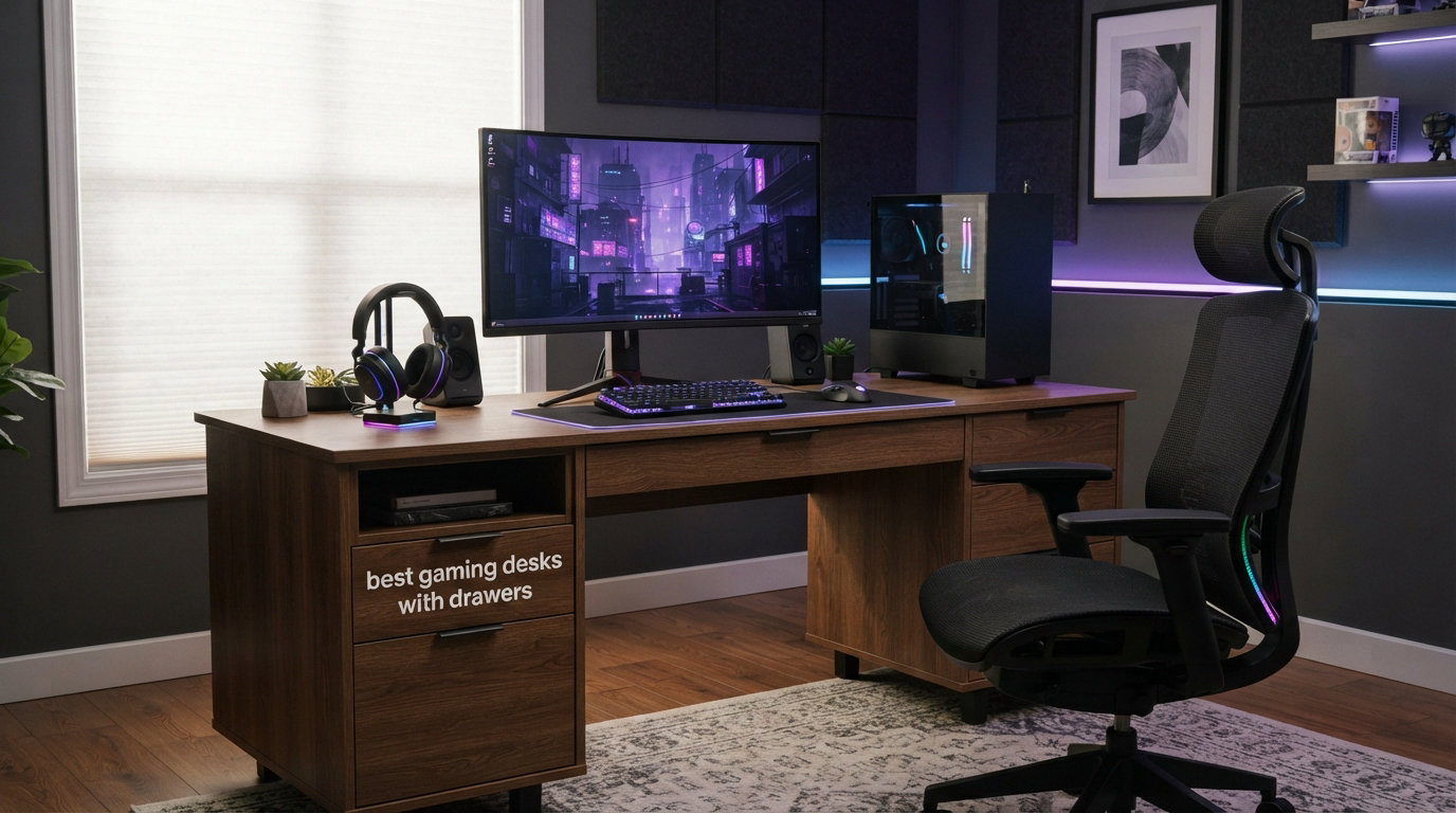 best gaming desks with drawers