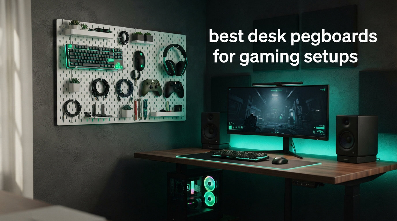best desk pegboards for gaming setups