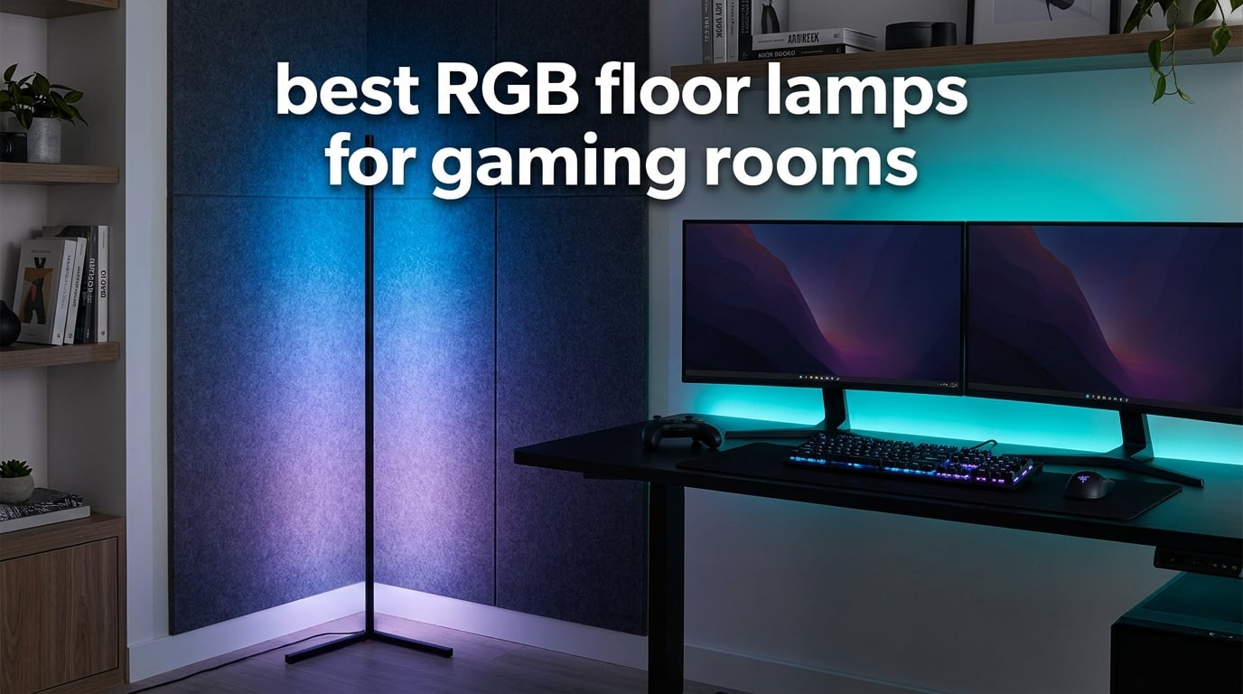best RGB floor lamps for gaming rooms