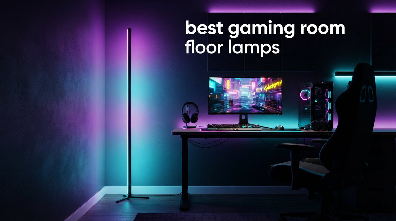 best gaming room floor lamps