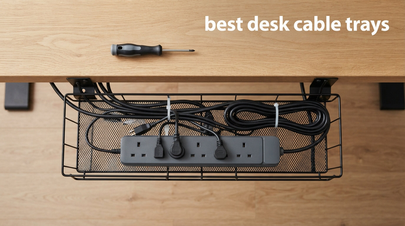 best desk cable trays