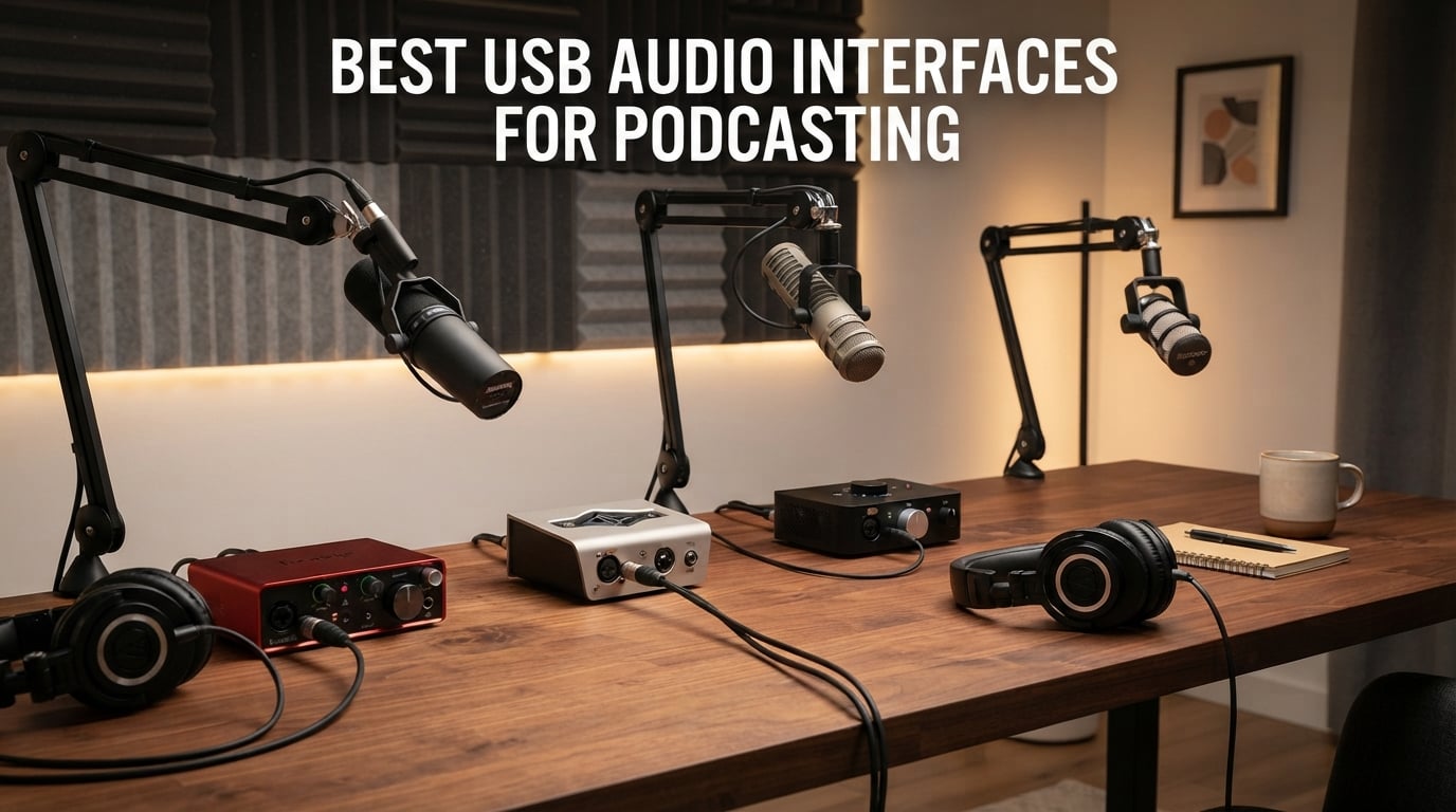 best USB audio interfaces for podcasting