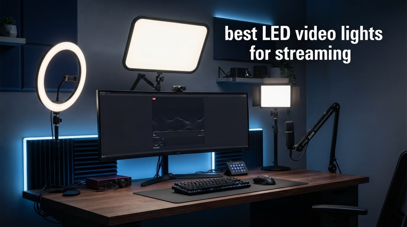 best LED video lights for streaming